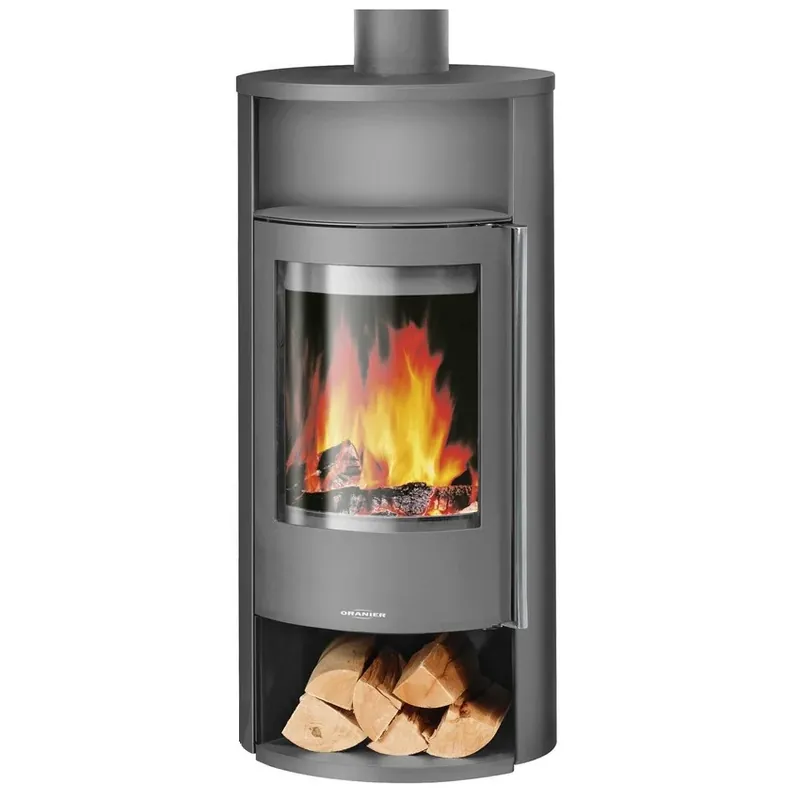 Geprüft ORANIER Polar Neo 4 Stahl Gussgrau Kaminofen A+ 5 kW