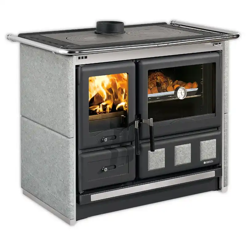 Abverkauf La Nordica Holzherd ROSA XXL.16 PETRA 10,5 kW Naturstein