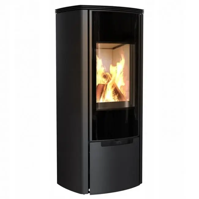 Kratki Kaminofen Koza Enyo R Panoramascheibe mit Griffmulde 6 kW Knallerangebot