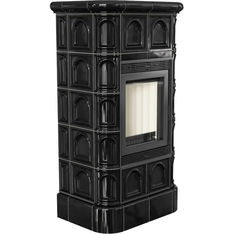 Neu Im Sortiment Kratki Kachelofen Blanka 8 schwarz 8 kW BLANKA/KAFEL/C