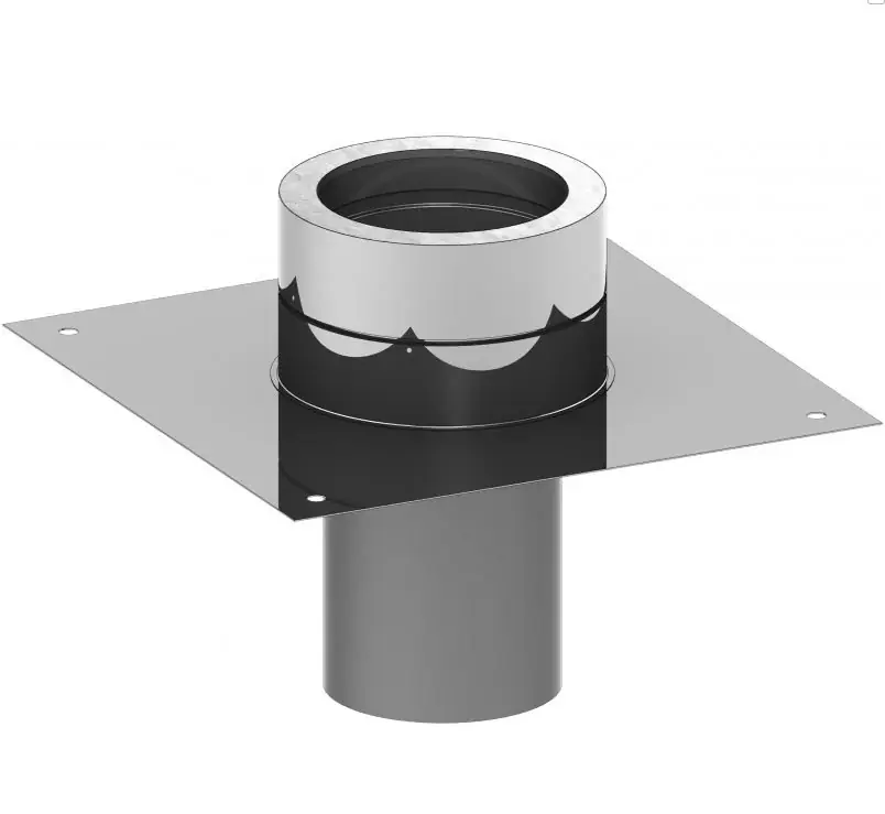 Grundplatte für Kaminerhöhung Schornsteinverlängerung 250mm Ø 200 mm Online Kaufen