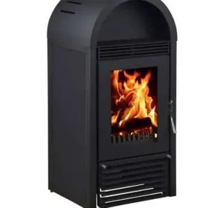Neue Kollektion EuroTeplo Kaminofen wasserführend Marbella Schwarz 12 kW