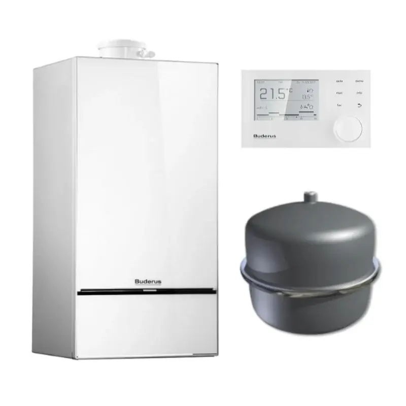 Zertifiziert BUDERUS Gas-Brennwertgerät-Set Logaplus W42S GB182i-20W 20 kW