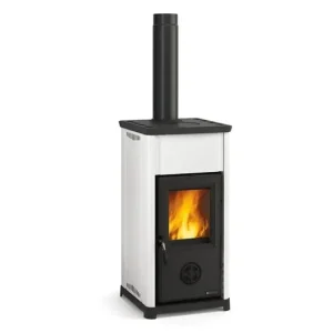 La Nordica Kaminofen TEA 5.0 7,0 kW weiß Versand Am Gleichen Tag