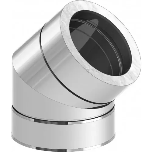 Preiswert Winkel 45° starr Jeremias für Edelstahlschornsteine Ø 350 mm