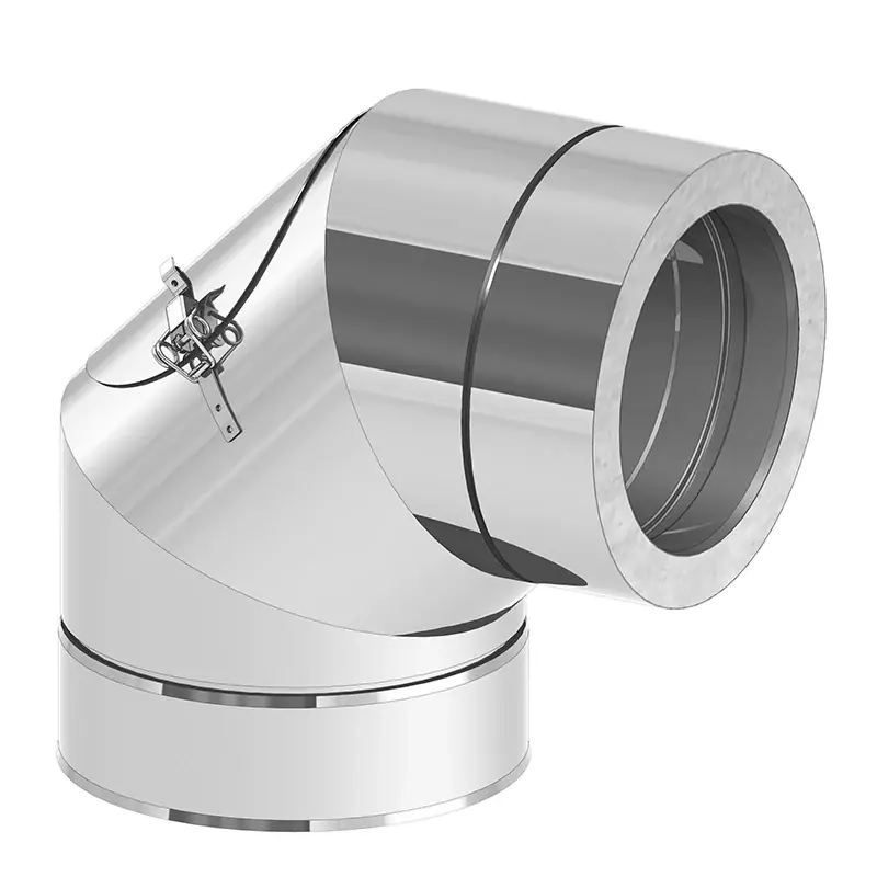 Must-Have Winkel 90° Reinigungsöffnung Jeremias für Edelstahlschornsteine Ø130mm