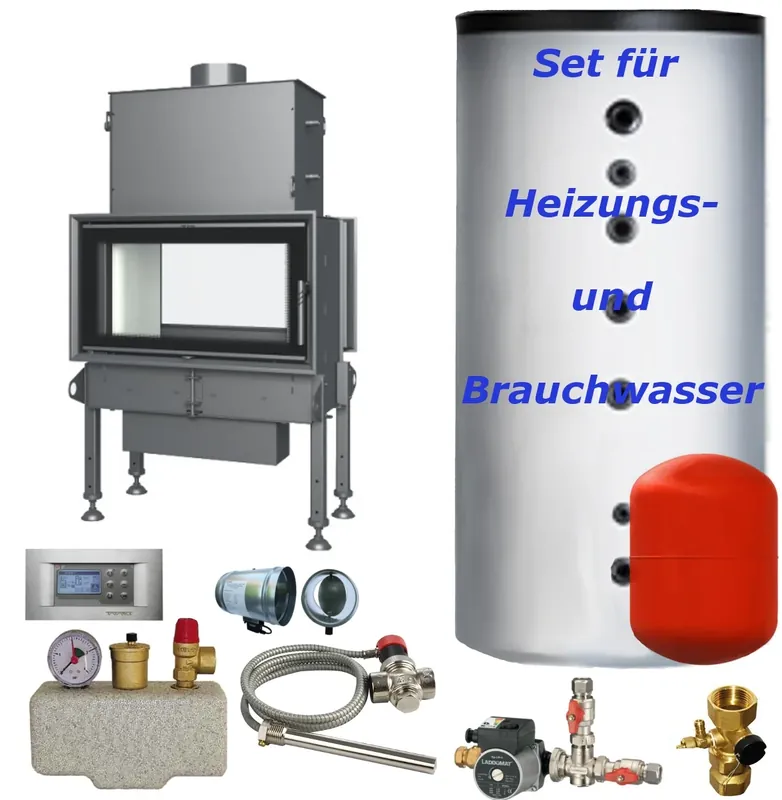 Neuheit Wasserkamin durchsicht Twin 8 Aquatic 14,5 kW BEF Home Set 1