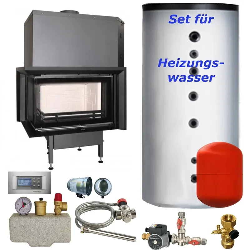 Wassergeführter Kamin AQUATIC WH V 650 CL 10kW BEF Home Set 1 Finale Aktion