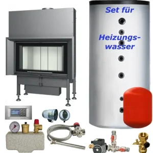 Wasser Kamineinsatz Aquatic WH 80 V 14,5 kW BEF Home Set 1 Saisonangebot