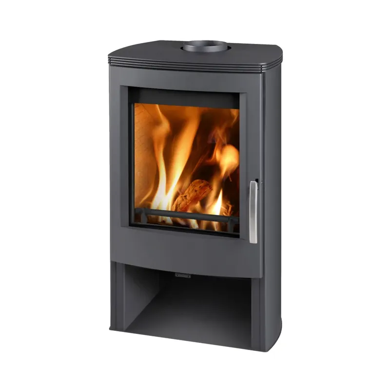 Neu Thorma Kaminofen ALVESTA II schwarz/stahl 8 kW