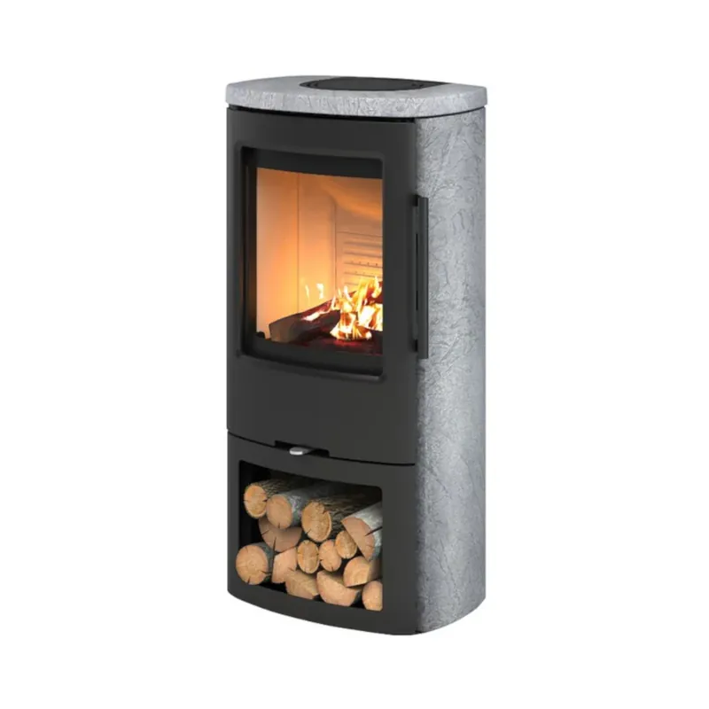 Super-Preis TermaTech Kaminofen TT44CG Grey, TermaStone Grau 4,8 kW
