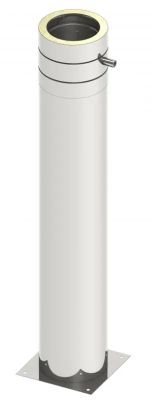 Sichere Zahlung Teleskopstütze 60-1115mm Teleskopf und Kondensatablauf seitlich Ø150mm