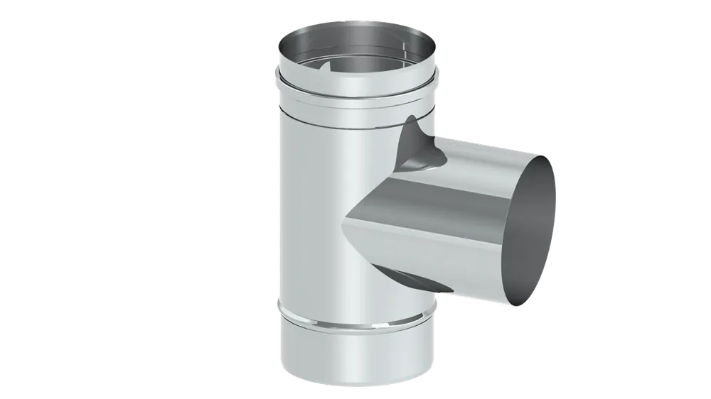 Begrenztes Angebot T-Anschluss 87° mit Wassernase Abgang l= 108 mm Ø 130 mm