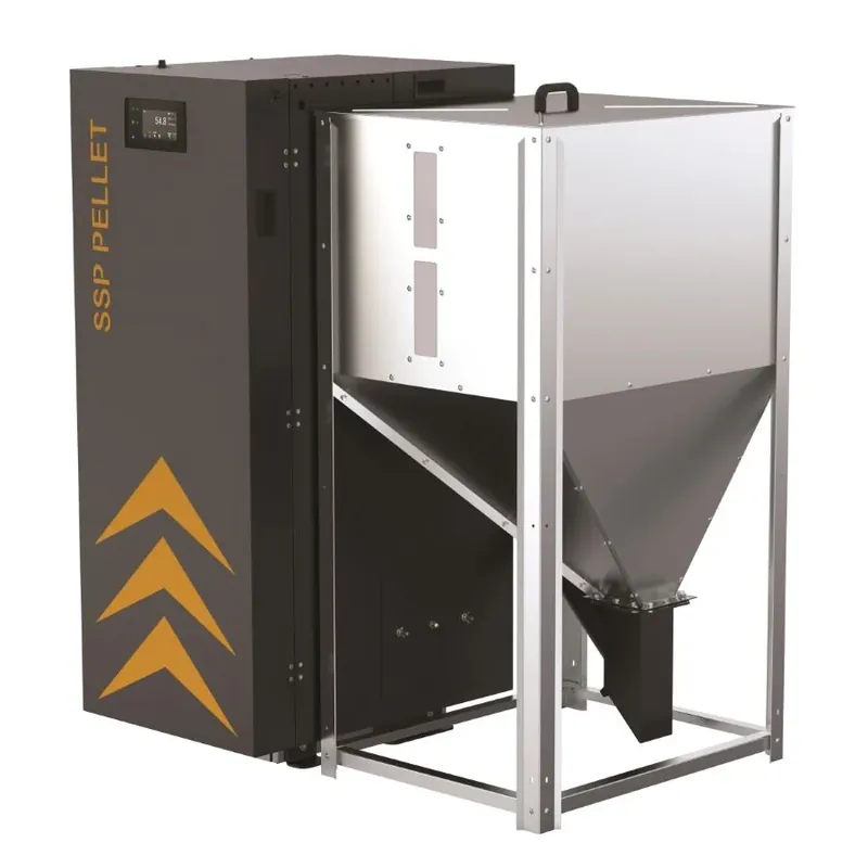 Santer Solarprofi Pelletkessel SSP Kombi Pellets + Scheitholz 24 kW Günstig