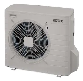 Direktkauf Rotex Wärmepumpen Außengerät RRGA04DV-CW weißaluminium 4 kW