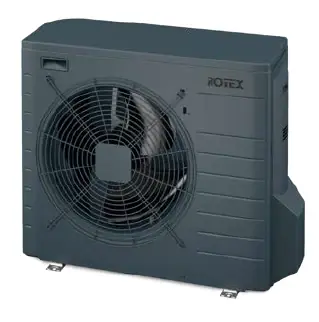 Markenware Rotex Wärmepumpen Außengerät RRGA06DV-CA anthrazitgrau 6 kW