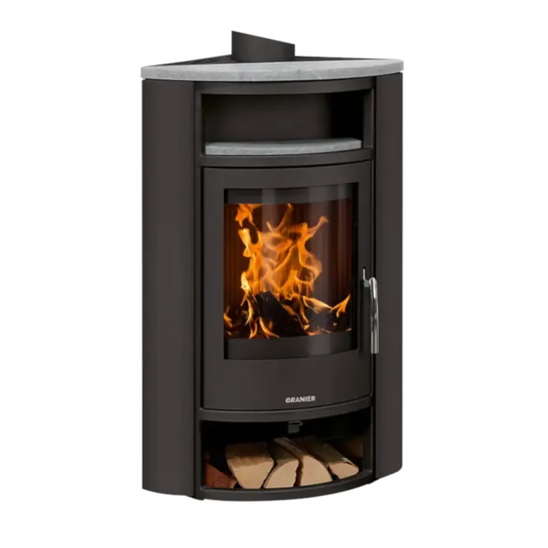 Oranier Kaminofen Polar Eck Stahl 6,5 kW Schwarz Angebot