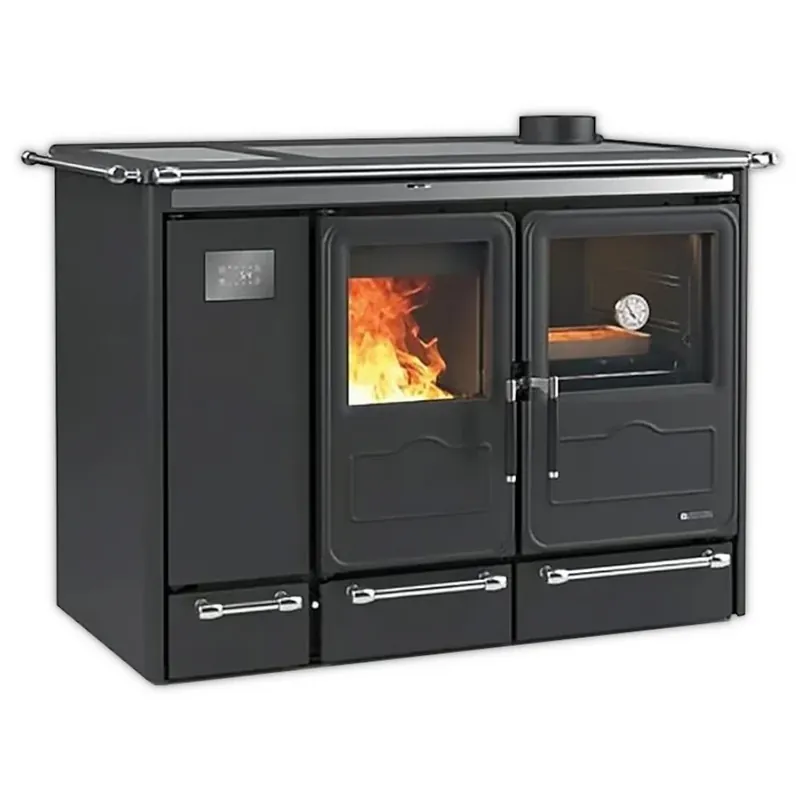 La Nordica wasserführender Küchenofen SIERRA.16 15,4 kW Schwarz Preis Gesenkt