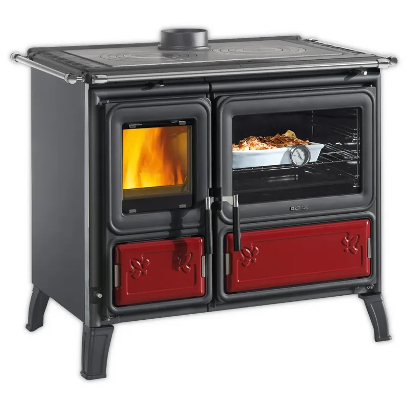 Solange Der Vorrat Reicht La Nordica Scheitholzherd MILLY.16 8,7 kW Bordeaux
