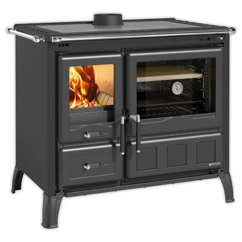 Sichere Zahlung La Nordica Holzherd GARDENIA XXL STEEL 10,5 kW Anthrazit-Schwarz