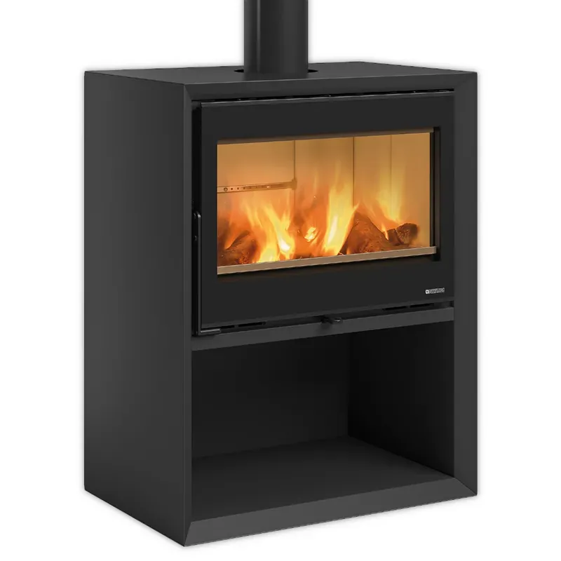 La Nordica Holzofen DANTE.16 CON PORTALEGNA 12,4 kW Mattschwarz Kracherpreis