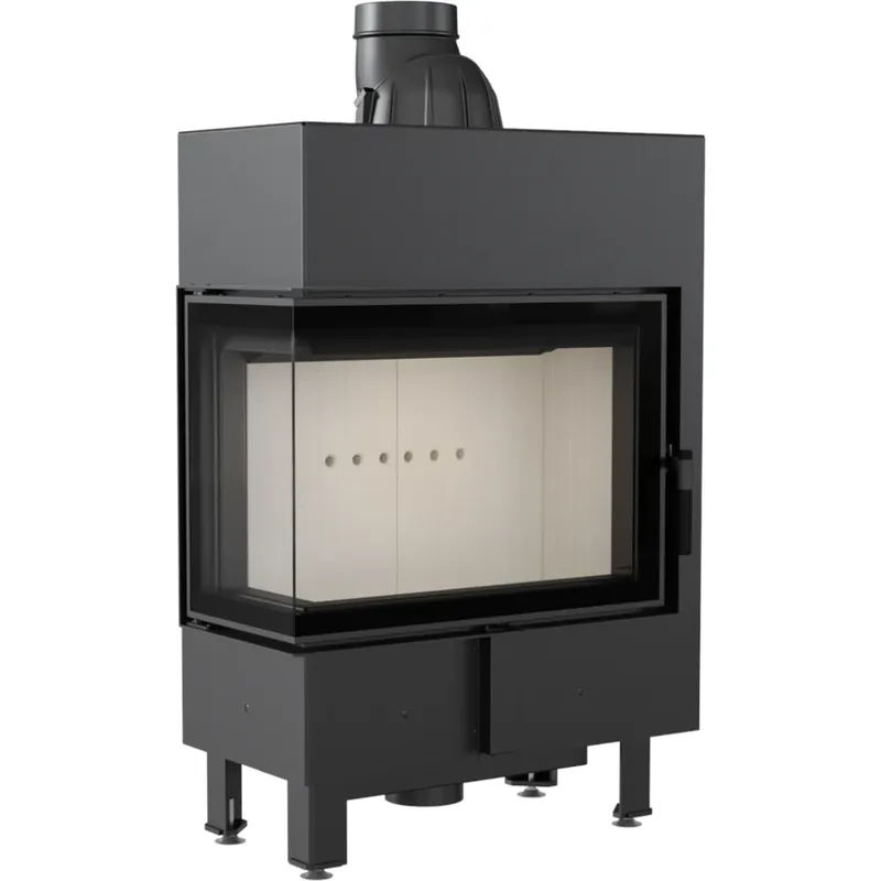 Neu Kratki Kamineinsatz Lucy 12 Slim Eckscheibe links 8 kW