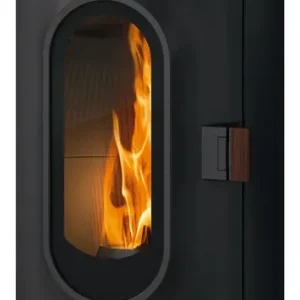 Heißes Angebot Justus Pelletofen Canis Giro 8 kW Stahl Schwarz