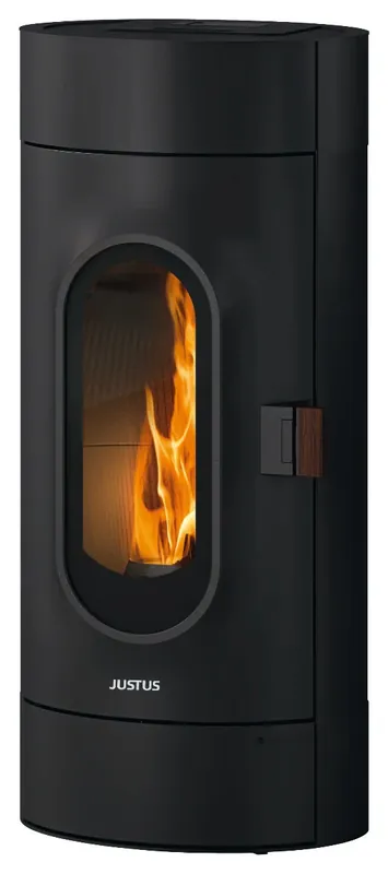 Heißes Angebot Justus Pelletofen Canis Giro 8 kW Stahl Schwarz