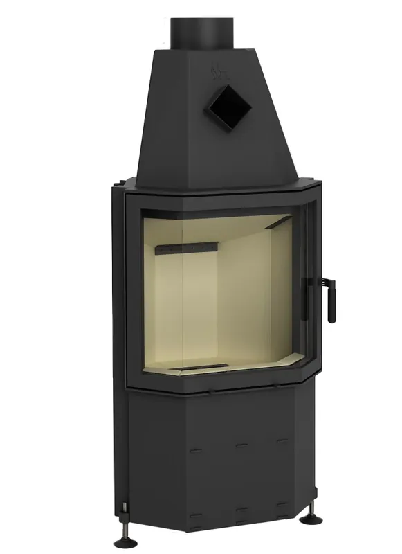 Hajduk Kamineinsatz Prisma M 8,8 kW gebogene Scheibe Must-Have