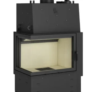 Finale Aktion Hajduk Kamineinsatz Volcano WL-18 18 kW pyroliza Scheibe