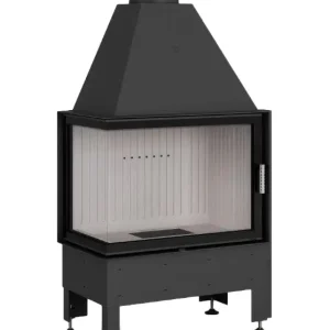 Kracherpreis Hajduk Kamineinsatz Volcano 2LT-S 11 kW seitlich geöffnet