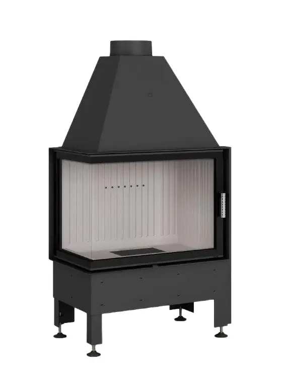 Kracherpreis Hajduk Kamineinsatz Volcano 2LT-S 11 kW seitlich geöffnet