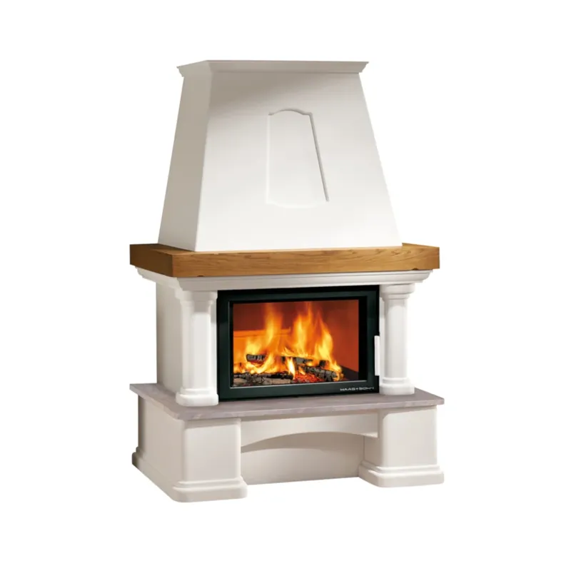 Sonderangebot Haas+Sohn Kaminbausatz Genf-III Quarzit Mocca Creme Komfort-IV 8kW