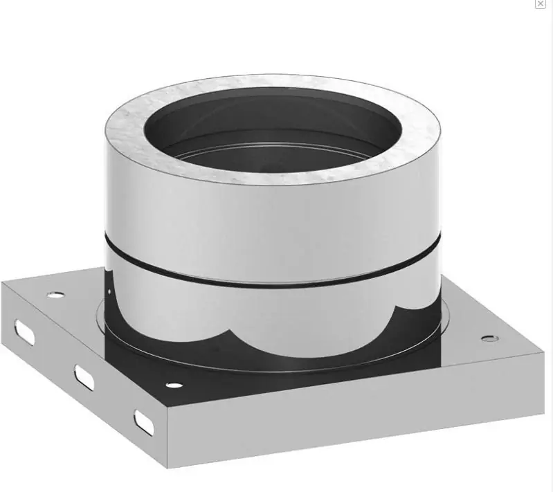 Sichere Zahlung Grundplatte mit 1/2‘‘ Außennippel, Verschlusskappe und Ablauf Ø 150 mm