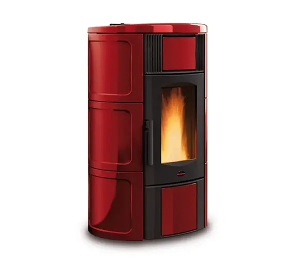 Extraflame wasserf. Pelletofen Iside Idro H15 bordeaux 18,1 kW Must-Have