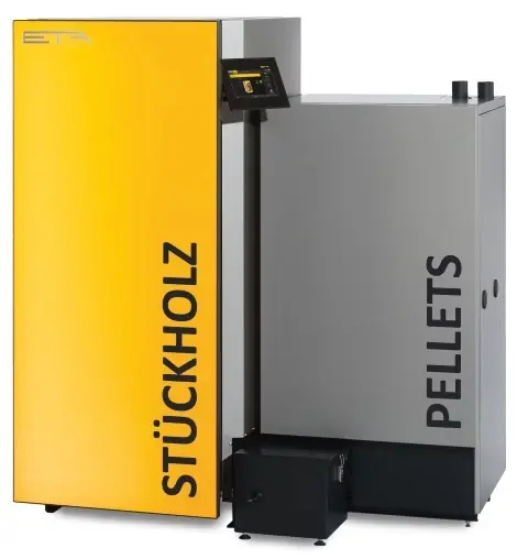 Ausverkauf ETA Kombikessel SH 20P+Twin 20 rechts Holzvergaser-und Pelletkessel 20 kW