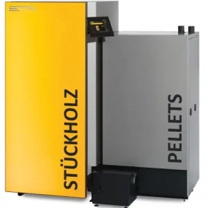Neue Ware ETA Kombikessel SH 30P+Twin 26 rechts Holzvergaser-und Pelletkessel 26 kW