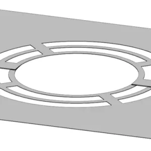 Zertifiziert Deckenblende für Hinterlüftung, zweiteilig 0° Ø 450 mm