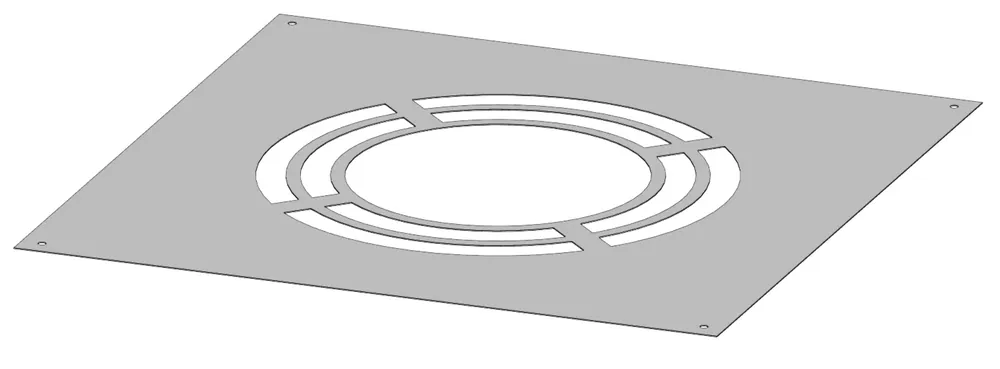 Knallerangebot Deckenblende 0° einteilig für Hinterlüftung Ø 350 mm