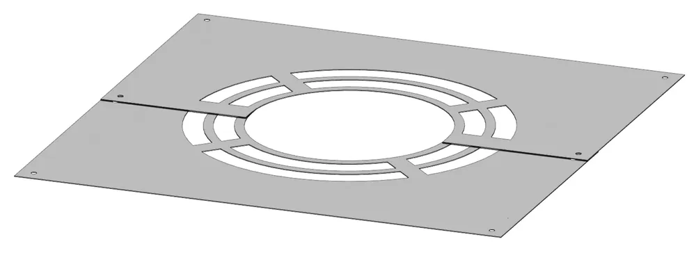 Deckenblende für Hinterlüftung, zweiteilig 0° Ø 500 mm Heißes Angebot