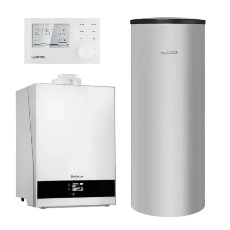 Wochenendangebot BUDERUS Gas-Brennwertgerät-Set Logaplus W50 GB192i-25W 25 kW