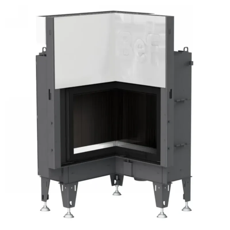Beliebt BEF Home Warmluft Eck-Kamineinsatz FLAT V 4 L 7,5kW