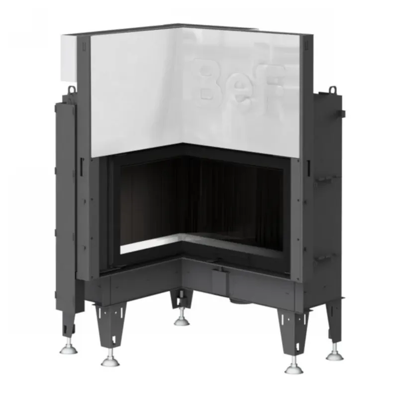 BEF Home Warmluft Eck-Kamineinsatz FLAT V 8 L 8kW Ausverkauf