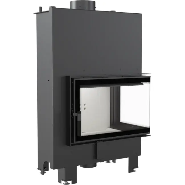 Heißes Angebot Kratki wasserführender Kamineinsatz MBM PW 10 12 kW Ecke rechts
