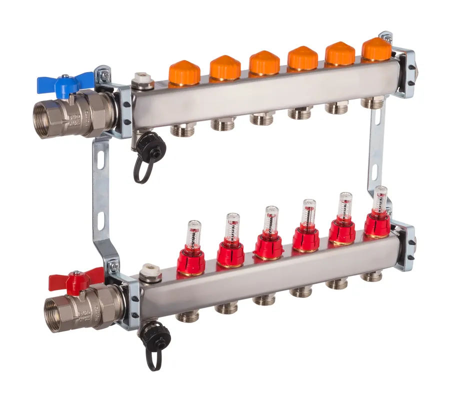 Dyna Heizkreisverteiler für Fußbodenheizung mit 6 Kreisen und automatischer Durchflussregelung Preisknaller