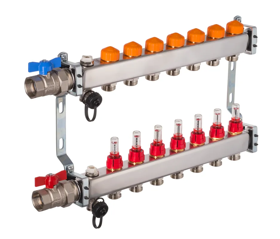 Dyna Heizkreisverteiler für Fußbodenheizung mit 7 Kreisen und automatischer Durchflussregelung Preisknaller