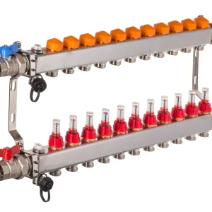 Beliebt Dyna Heizkreisverteiler für Fußbodenheizung mit 11 Kreisen und automatischer Durchflussregelung