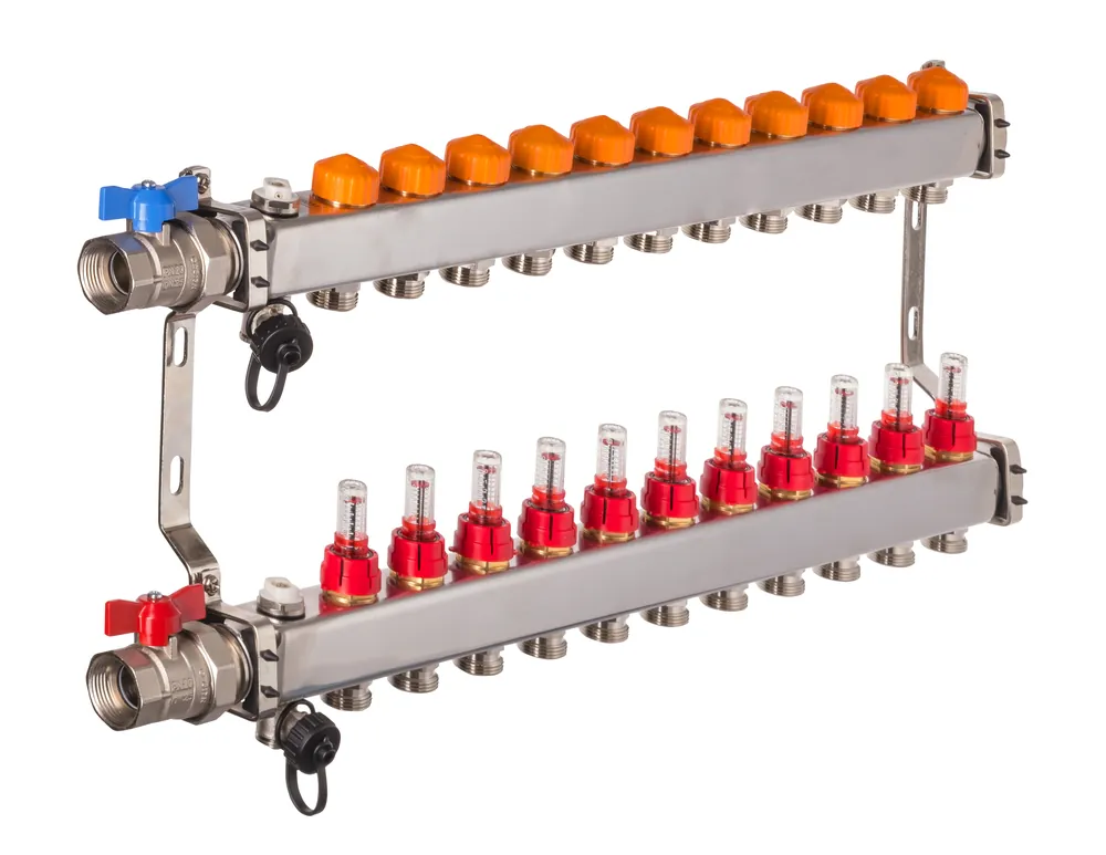 Beliebt Dyna Heizkreisverteiler für Fußbodenheizung mit 11 Kreisen und automatischer Durchflussregelung