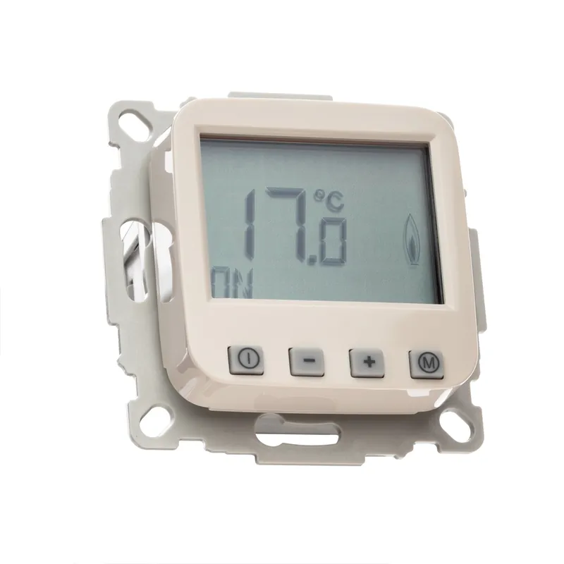 Raumthermostat digital für Busch Jäger Duro 2000 cremeweiß Billig