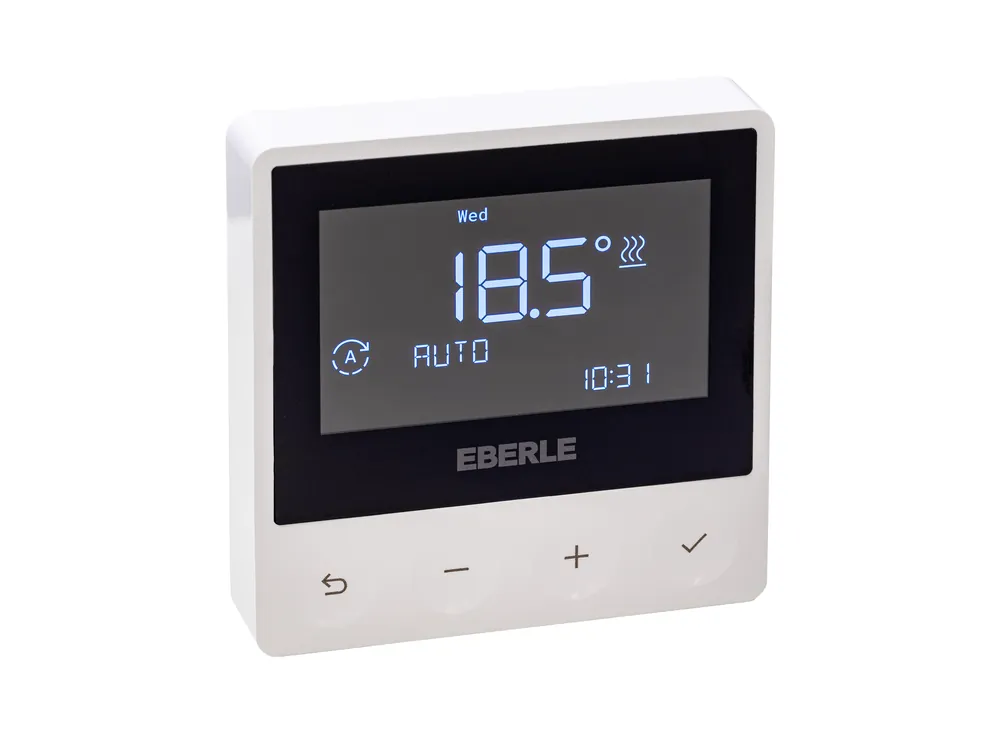Knallerangebot EBERLE Raumthermostat ATR-4800 programmierbar und extraflach für Heizen/Kühlen